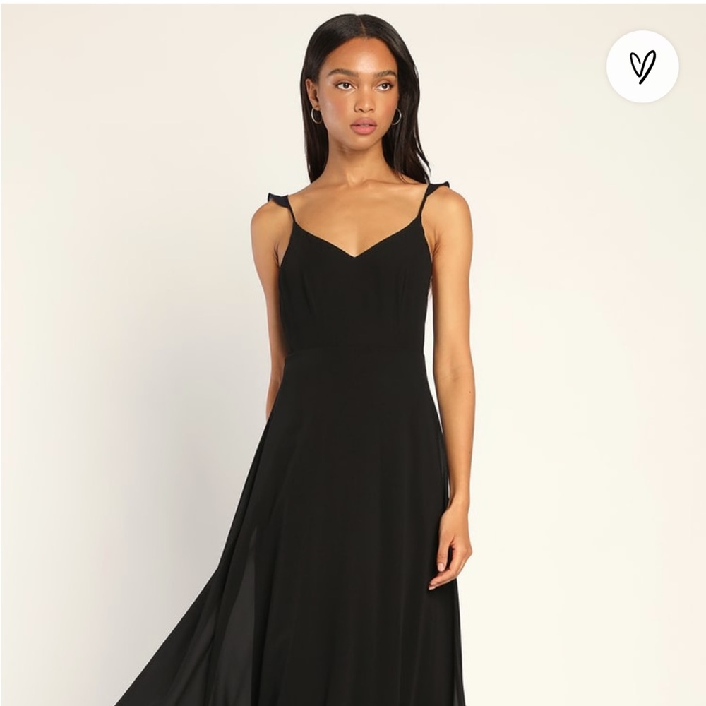 Meteoric Rise Black Maxi Dress